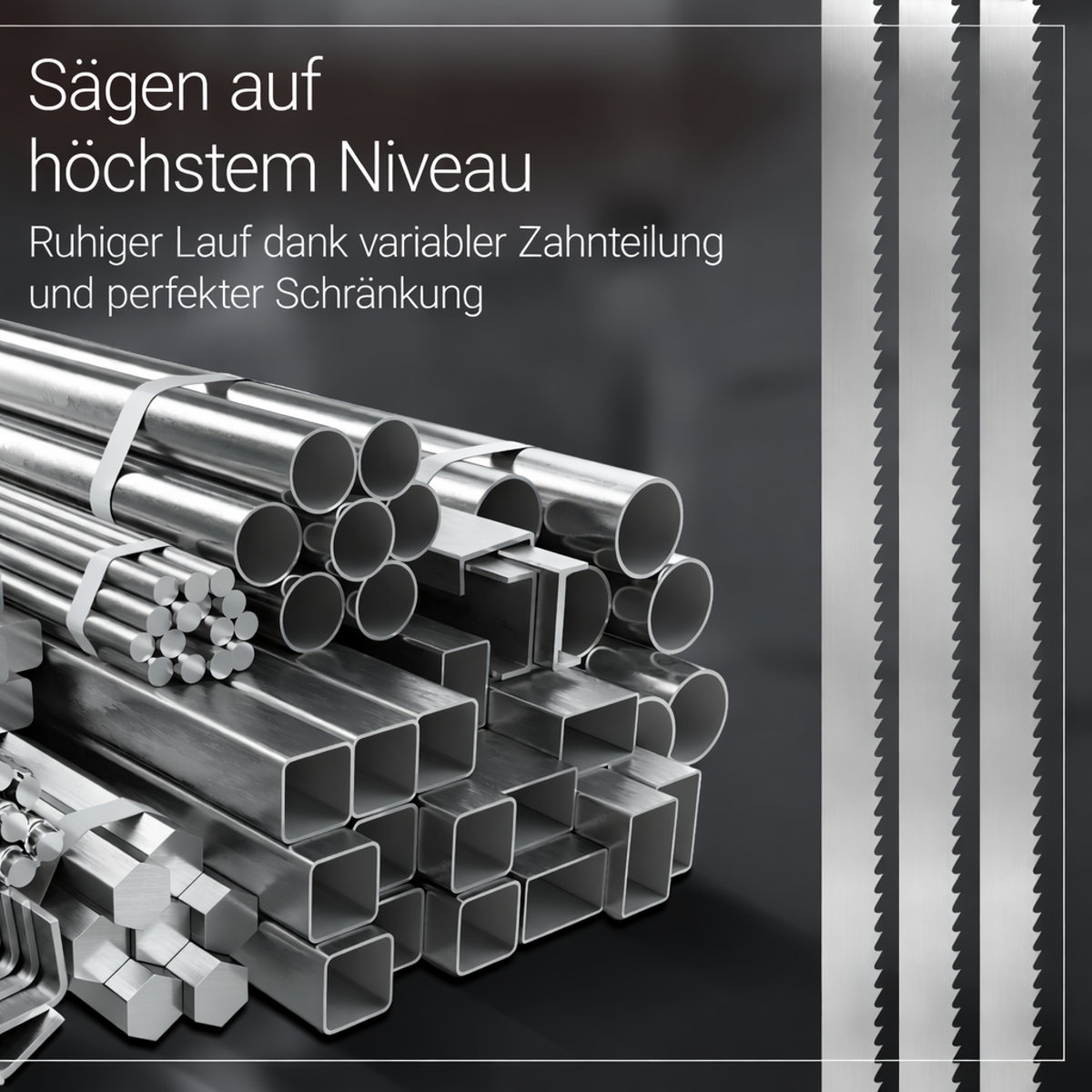 Passend für Bosch GCB 18V-63 i Bi-Metall Bandsägeblatt 733 x 13 x 0,50 x 10/14 ZpZ