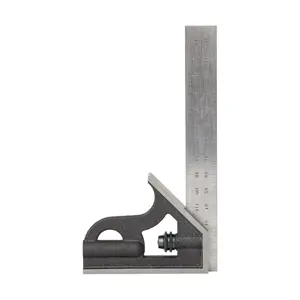 Starrett 10MH-150 Gusseisen Vierkantkopf Student Kombi Vierkant, 150 mm Größe