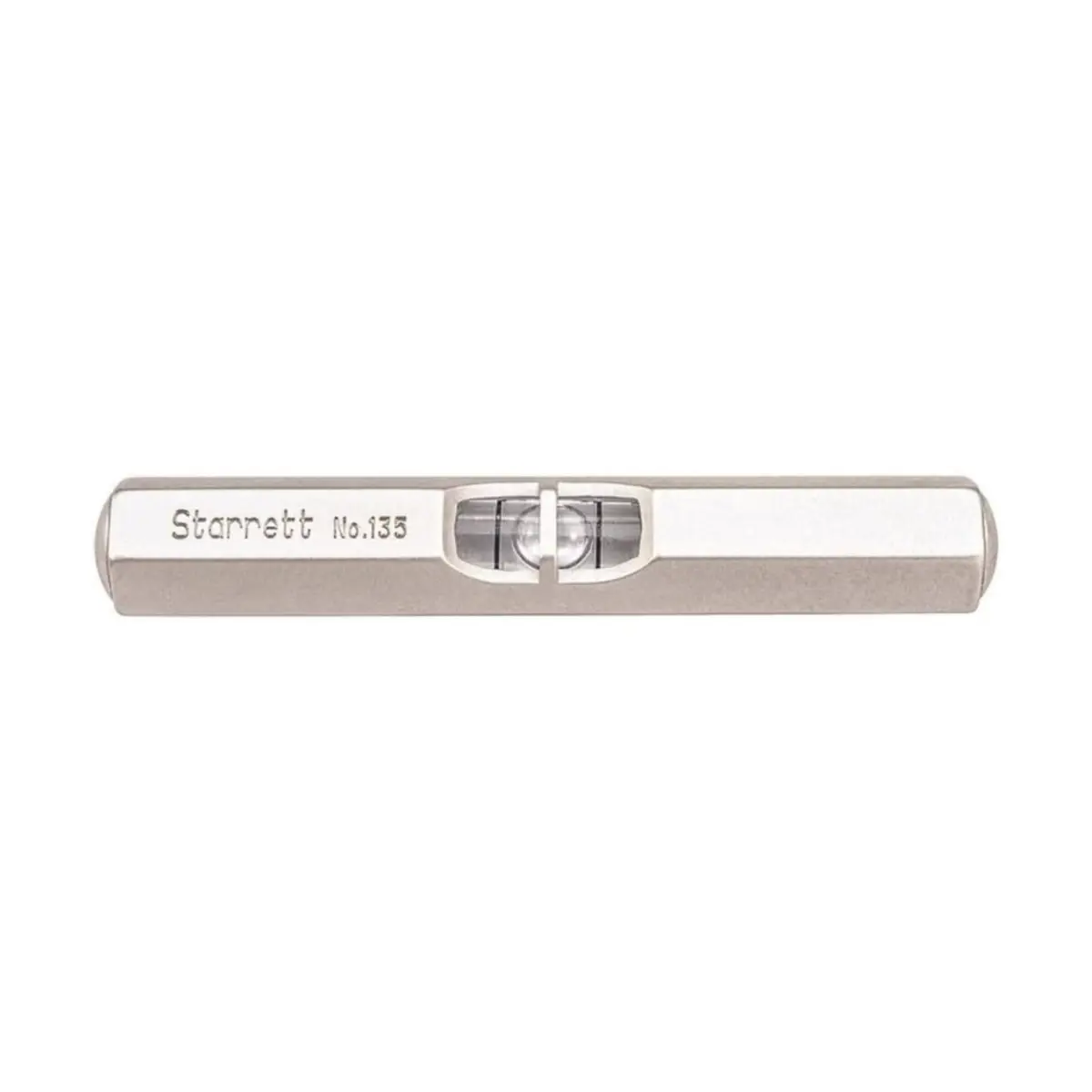 Starrett 135A Pocket Level mit satinierter vernickelter Oberfläche, Größe 2-1/2"