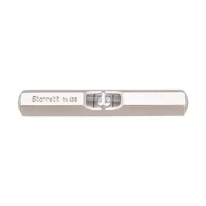 Starrett 135A Pocket Level mit satinierter vernickelter Oberfläche, Größe 2-1/2"