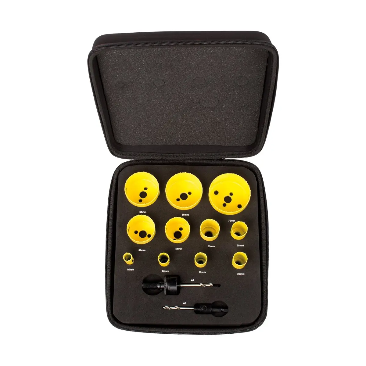 Starrett Bimetall-Lochsägen-Bausatz - 13-teiliges KFC11021 Schneller Schnitt Deluxe Elektriker Lochsägen-Set - Kompatibel mit Bosch Dewalt Hitachi Festool Milwaukee