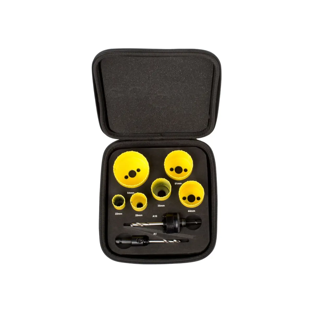 Starrett Bi-Metall-Lochsägen-Bausatz - 8-teiliger KFC06023 Schnellschnitt-Allzweck-Lochschneider mit Dorn-Set - Kompatibel mit Bosch Dewalt Hitachi Festool Milwaukee