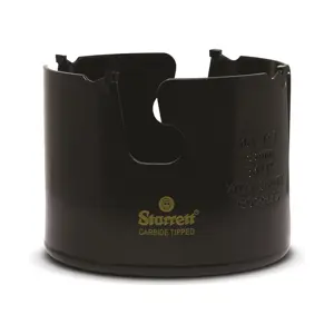 Starrett Hartmetall-bestückte Lochsäge - MPH0314 Mehrzweck-TCT-Lochsäge - für Holz-MDF-Kunststoff-Keramik-Wandfliesen - 83mm