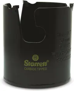 Starrett Hartmetall-Lochsäge - MPH0214 Mehrzweck-TCT-Lochsäge - für Holz-, MDF-Kunststoff-Keramik-Wandfliesen - 57 mm