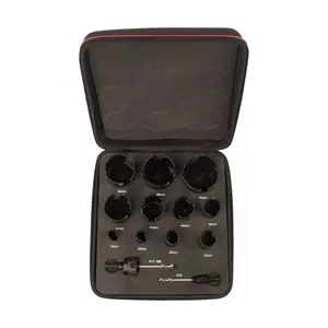 Starrett Hartmetall-Lochsägen-Kit - 13-teiliges, Mehrzweck-TCT-Lochsägen-Kit mit Dornensatz - Kompatibel mit Bosch Dewalt Hitachi Festool Milwaukee