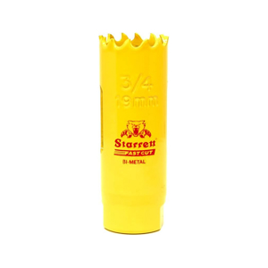 Starrett HSS Bi-Metall-Lochsäge - FCH0034 schnell geschnittene extra Kobalt-Lochsäge - für rostfreies Blech Holz Kunststoff verschiedene Materialien - 19mm