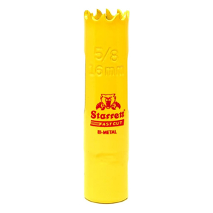 Starrett HSS Bi-Metall-Lochsäge - FCH0058 schnell geschnittene extra Kobalt-Lochsäge - für rostfreies Blech Holz Kunststoff verschiedene Materialien - 16mm