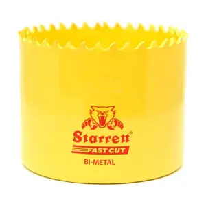 Starrett HSS Bi-Metall-Lochsäge - FCH0214 schnell geschnittene extra Kobalt-Lochsäge - für rostfreies Blech Holz Kunststoff verschiedene Materialien - 57mm