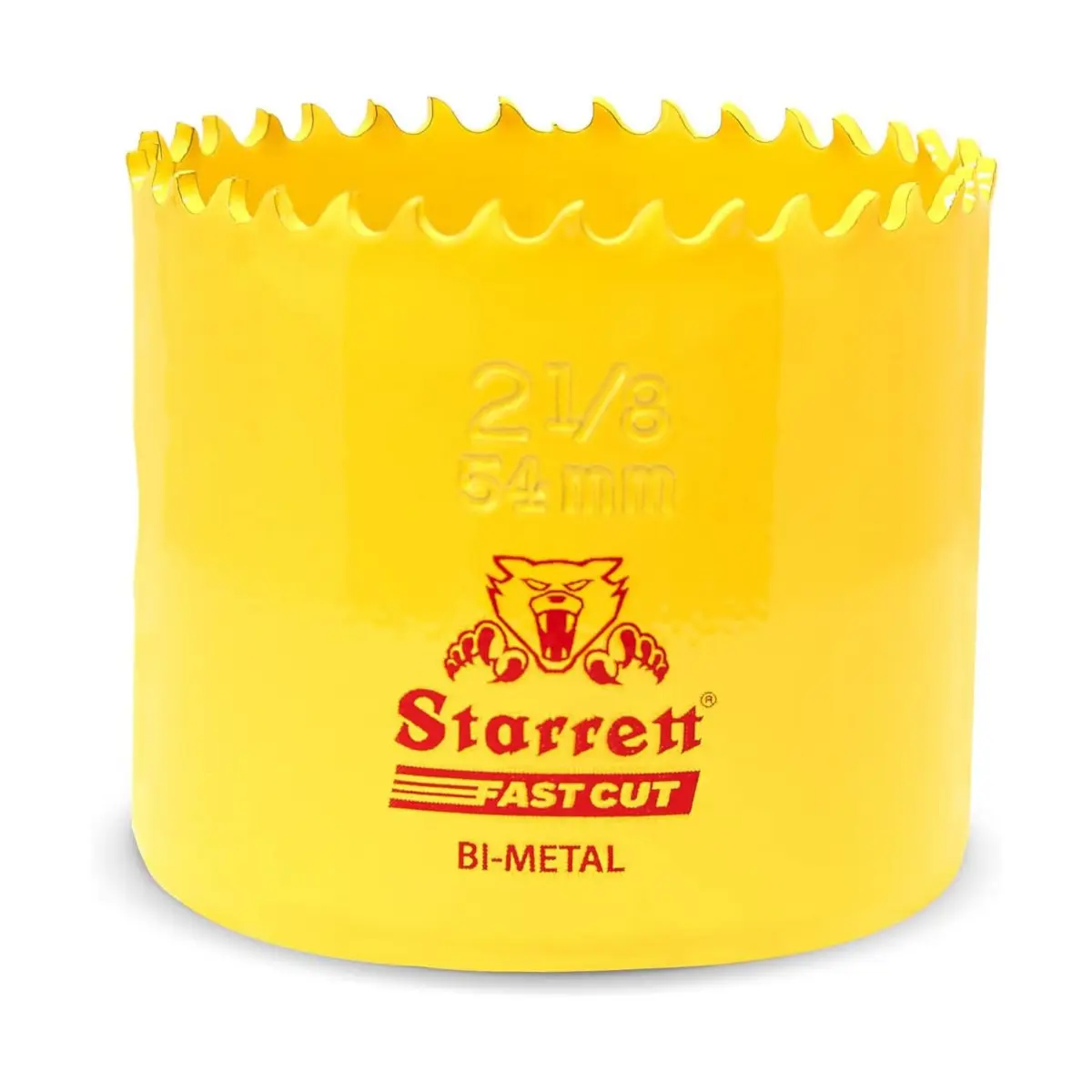 Starrett HSS Bi-Metall-Lochsäge - FCH0218 schnell geschnittene extra Kobalt-Lochsäge - für rostfreies Blech Holz Kunststoff verschiedene Materialien - 54mm