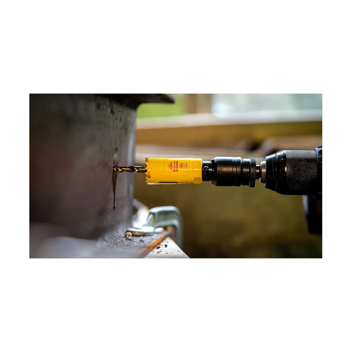 Starrett HSS Bi-Metall-Lochsäge - FCH0238 schnell geschnittene extra Kobalt-Lochsäge - für rostfreies Blech Holz Kunststoff verschiedene Materialien - 60mm