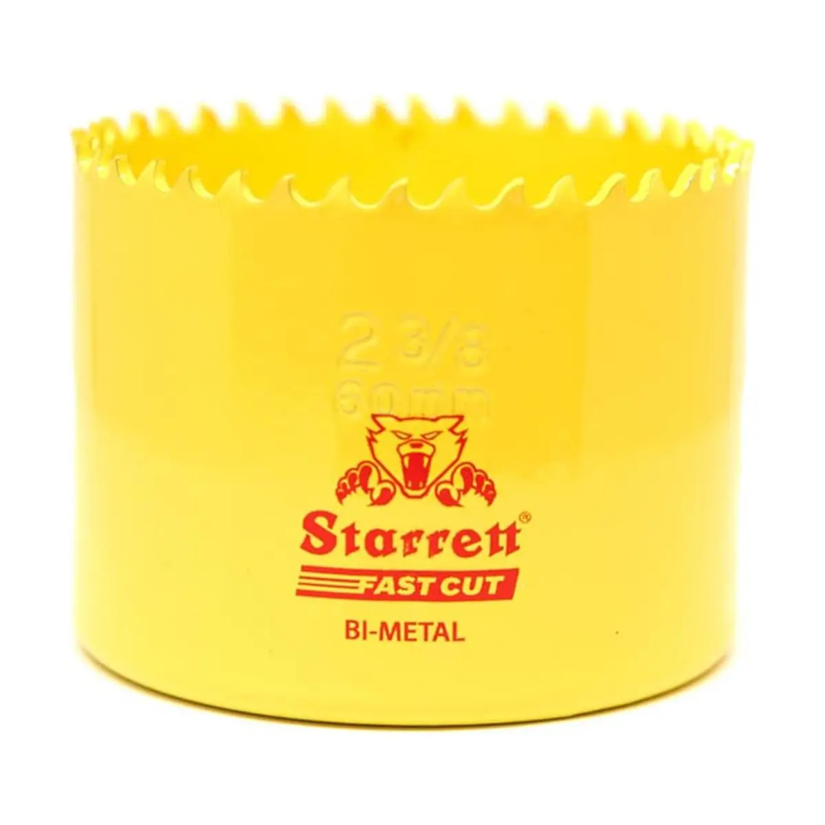 Starrett HSS Bi-Metall-Lochsäge - FCH0238 schnell geschnittene extra Kobalt-Lochsäge - für rostfreies Blech Holz Kunststoff verschiedene Materialien - 60mm