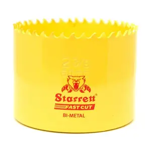 Starrett HSS Bi-Metall-Lochsäge - FCH0238 schnell geschnittene extra Kobalt-Lochsäge - für rostfreies Blech Holz Kunststoff verschiedene Materialien - 60mm